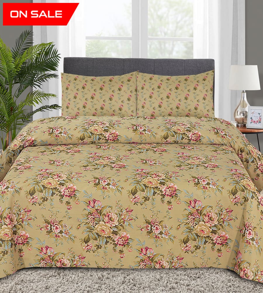 Pure Cotton Aztek Bedsheet Set A - 47 (Premium) Bed Sheets