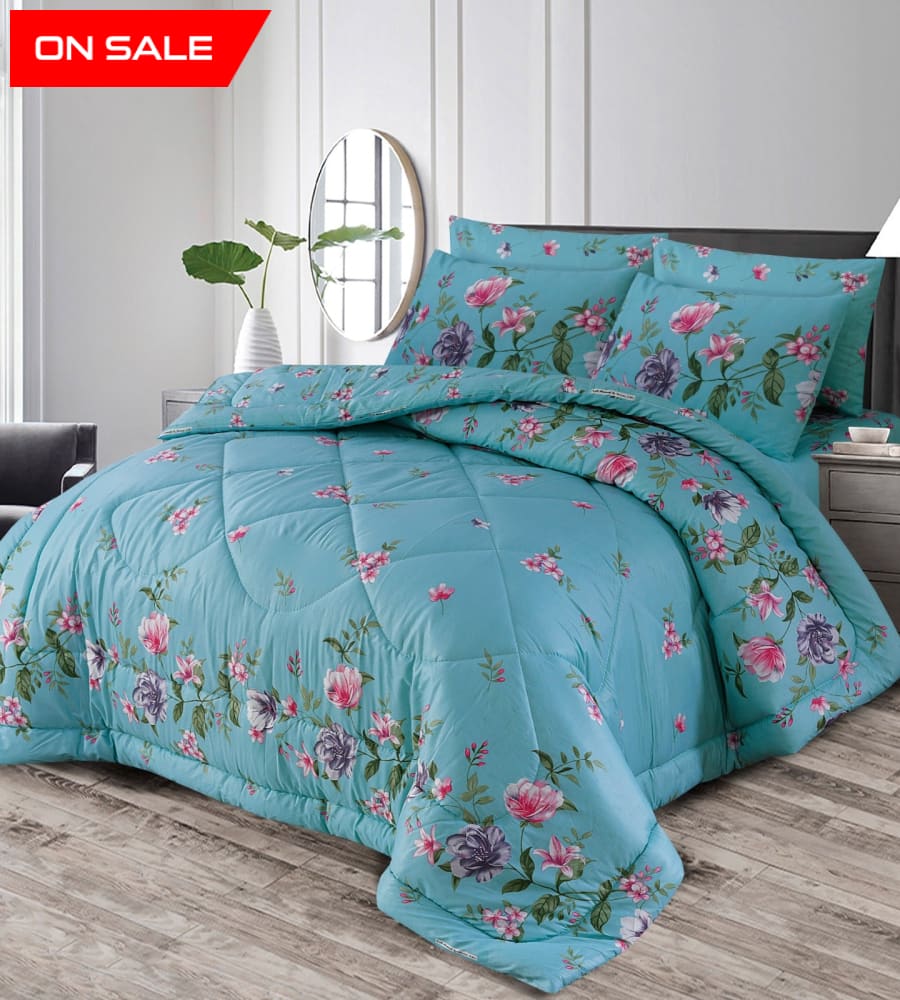 6 Pcs Winter Vicky Razai Set Wr-2411 Quilts & Comforters