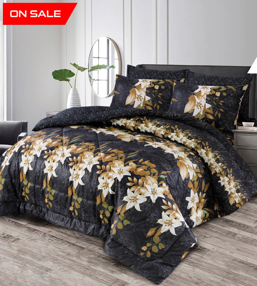 6 Pcs Winter Vicky Razai Set Wr-2418 Quilts & Comforters